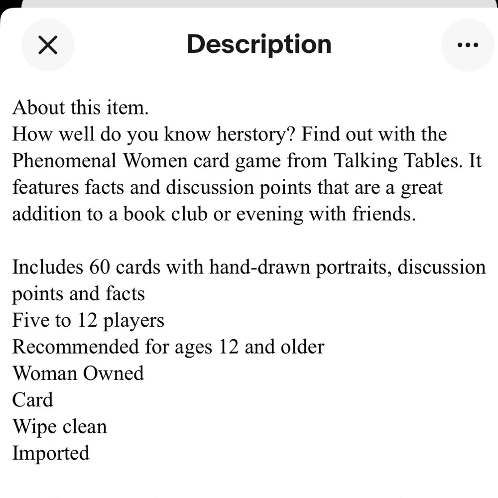 Talking Tables 60 Phenomenal Women in History Flashcards Game female empowerment